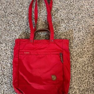 Fjällräven Red Tote Bag